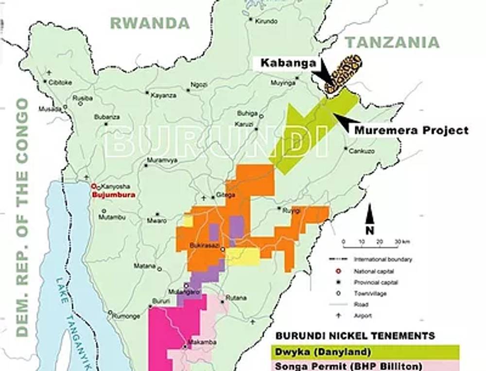 carte du Burundi